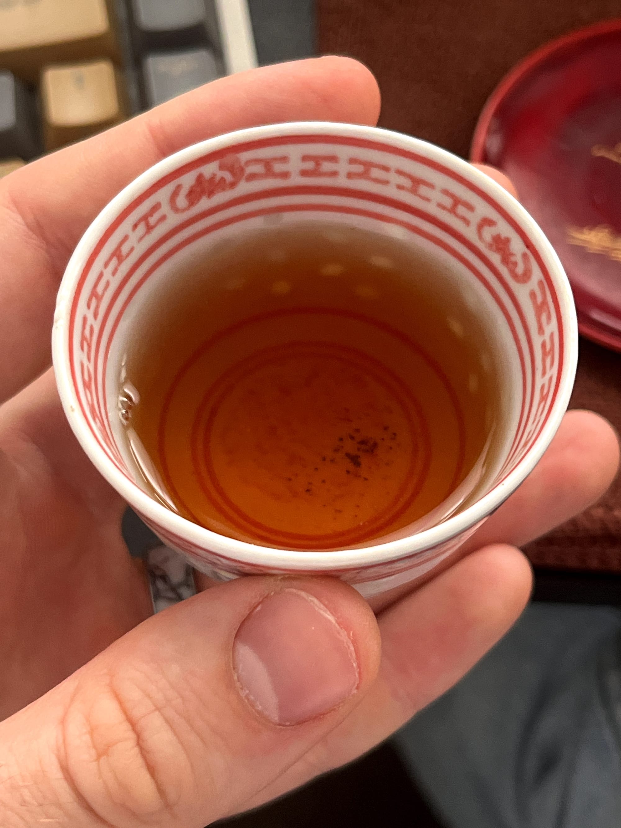 Steep 1 of the tea session